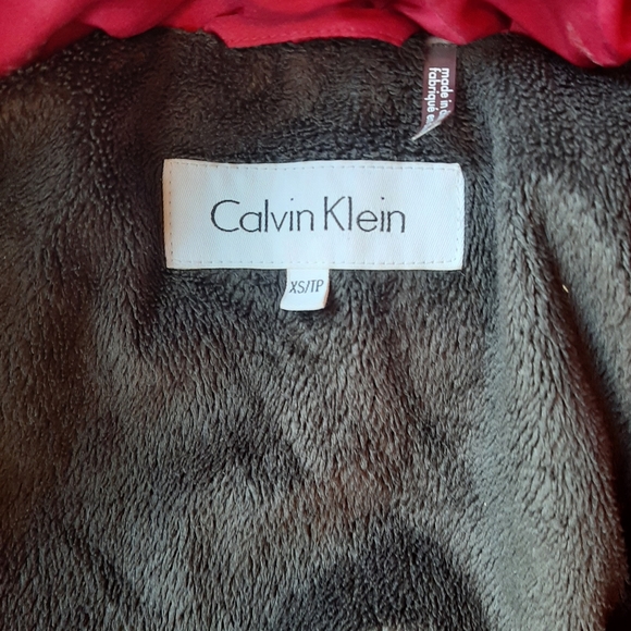 Calvin Klein red winter jacket Sz XS - Picture 2 of 3